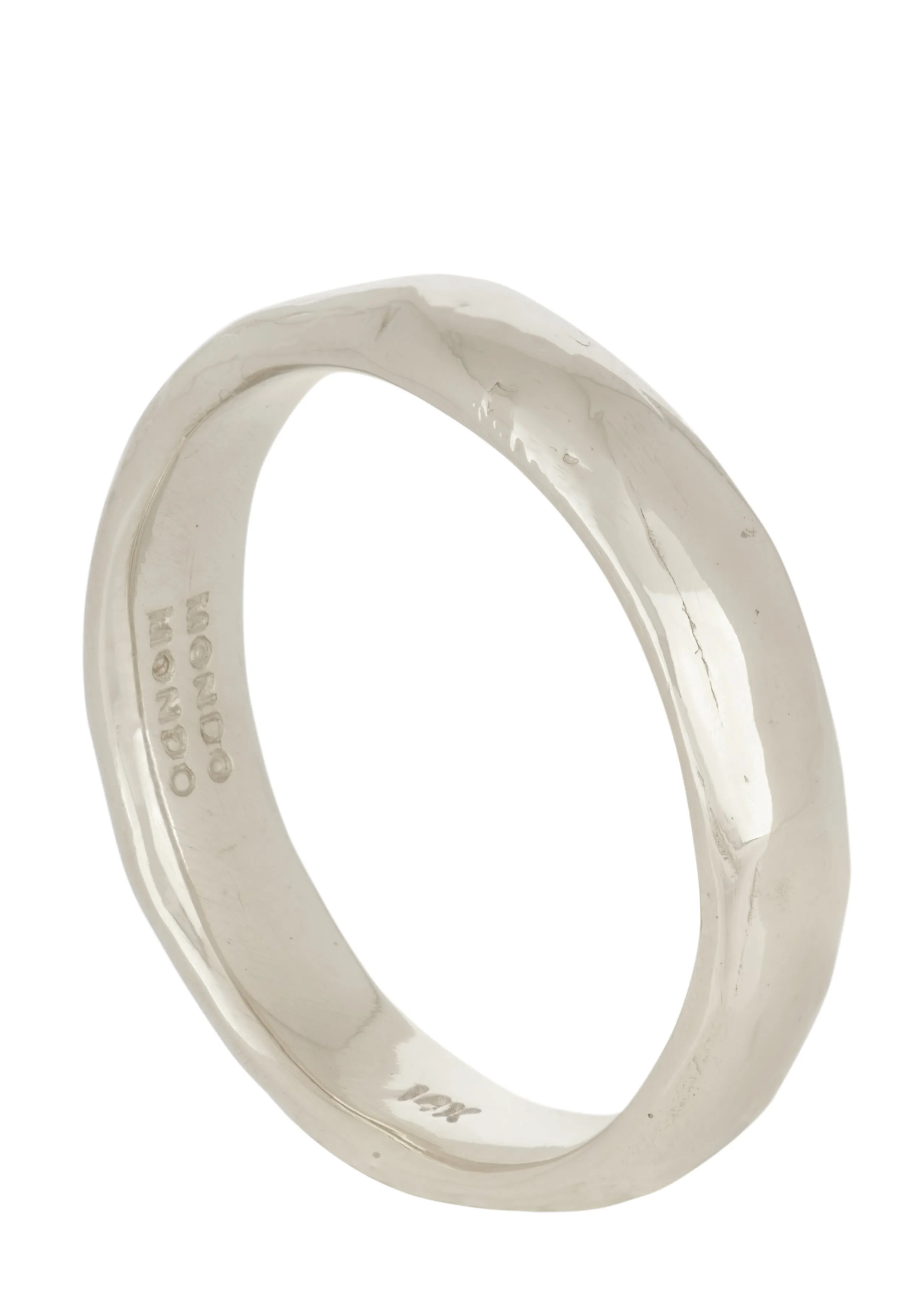 Amador Band 4mm in White Gold