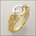 Anniversary 1.2 TCW Round Bezel 14K Yellow Gold Cubic Zirconia Cz Ring