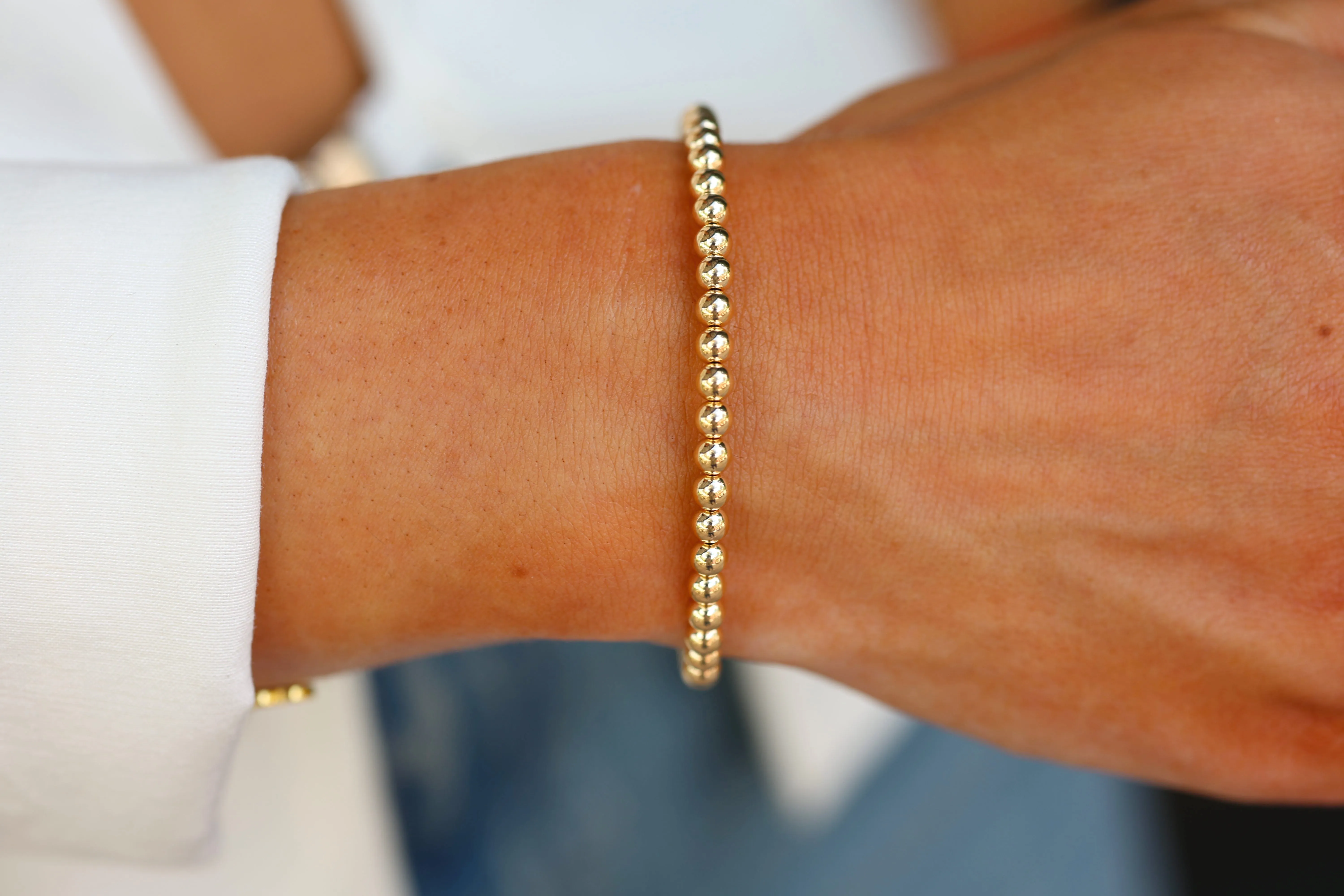 bara boheme | 14K Gold Filled "THE CLASSIC" Ball Beaded Bracelet