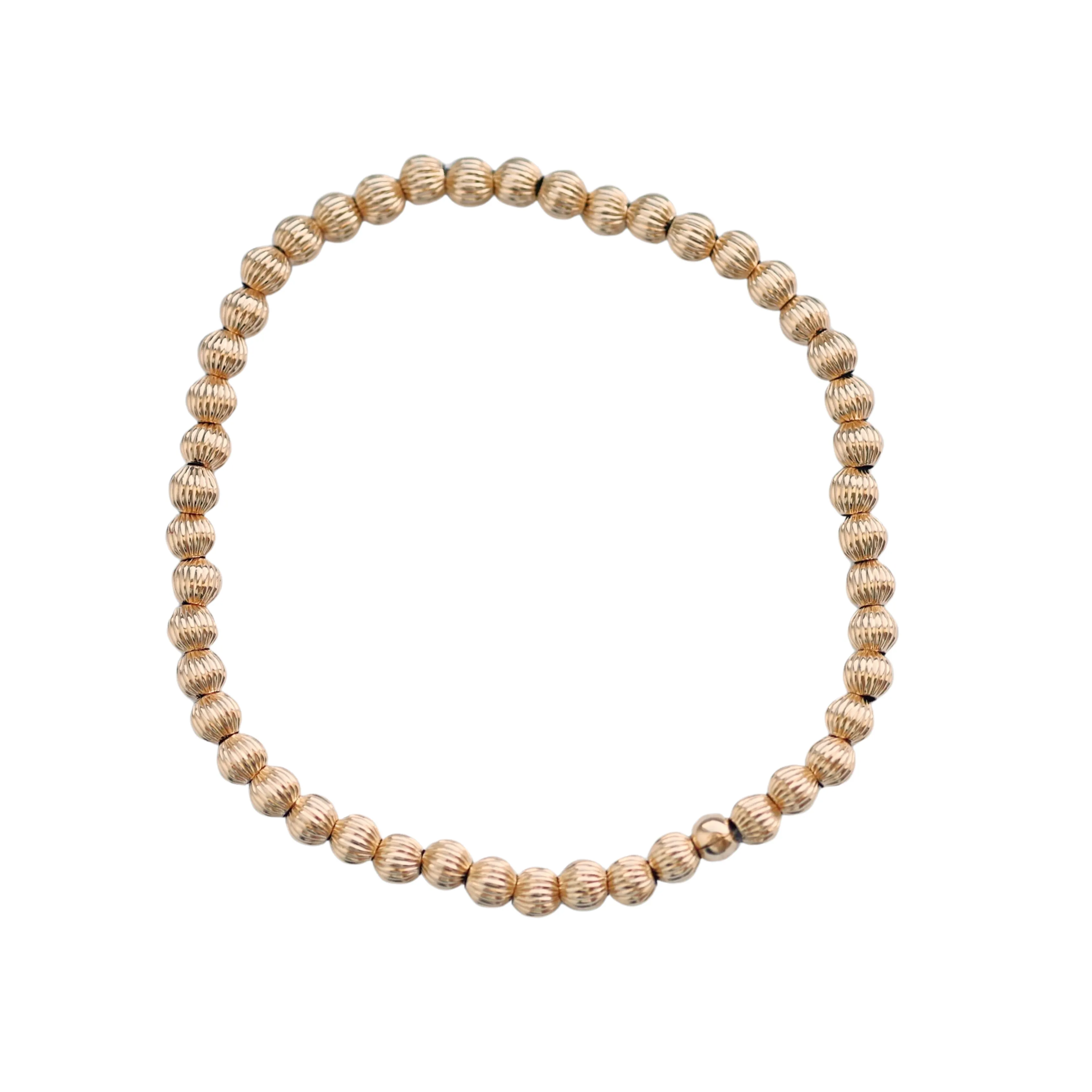 bara boheme | tarnishproof/waterproof corrugated "SOPHIE" beaded Bracelets