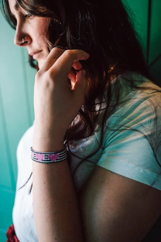 Beaded Heart Bracelet