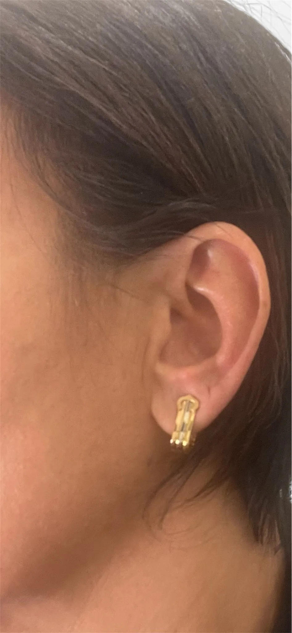 Cartier 2 C Trinity Gold Clip-on Earrings