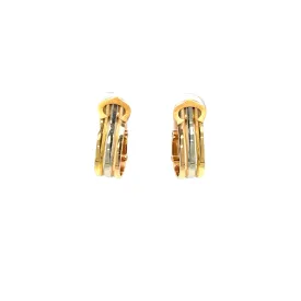 Cartier 2 C Trinity Gold Clip-on Earrings