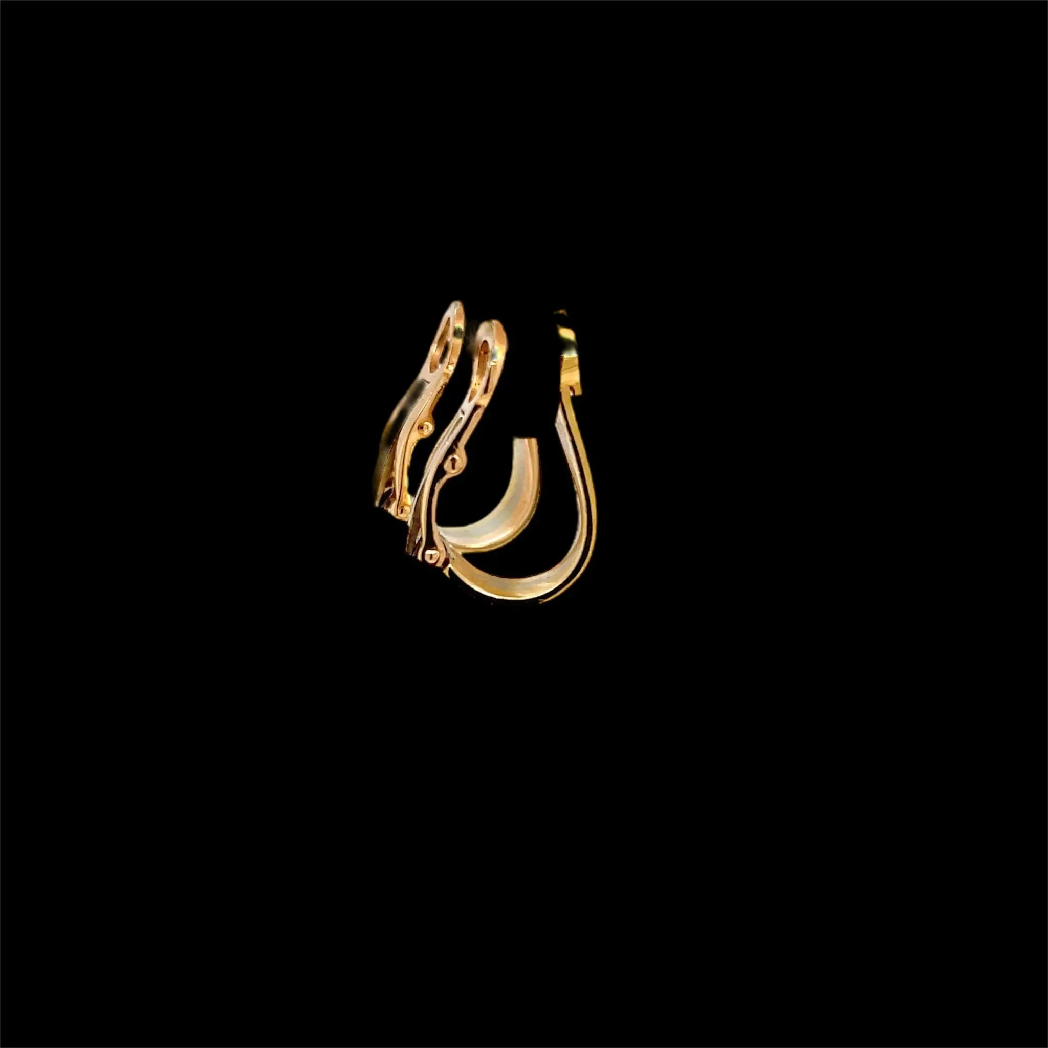 Cartier 2 C Trinity Gold Clip-on Earrings