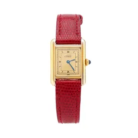 Cartier Paris gold plated Tank watch