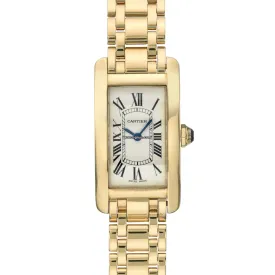 Cartier Tank Americaine W26015K2 Yellow Gold