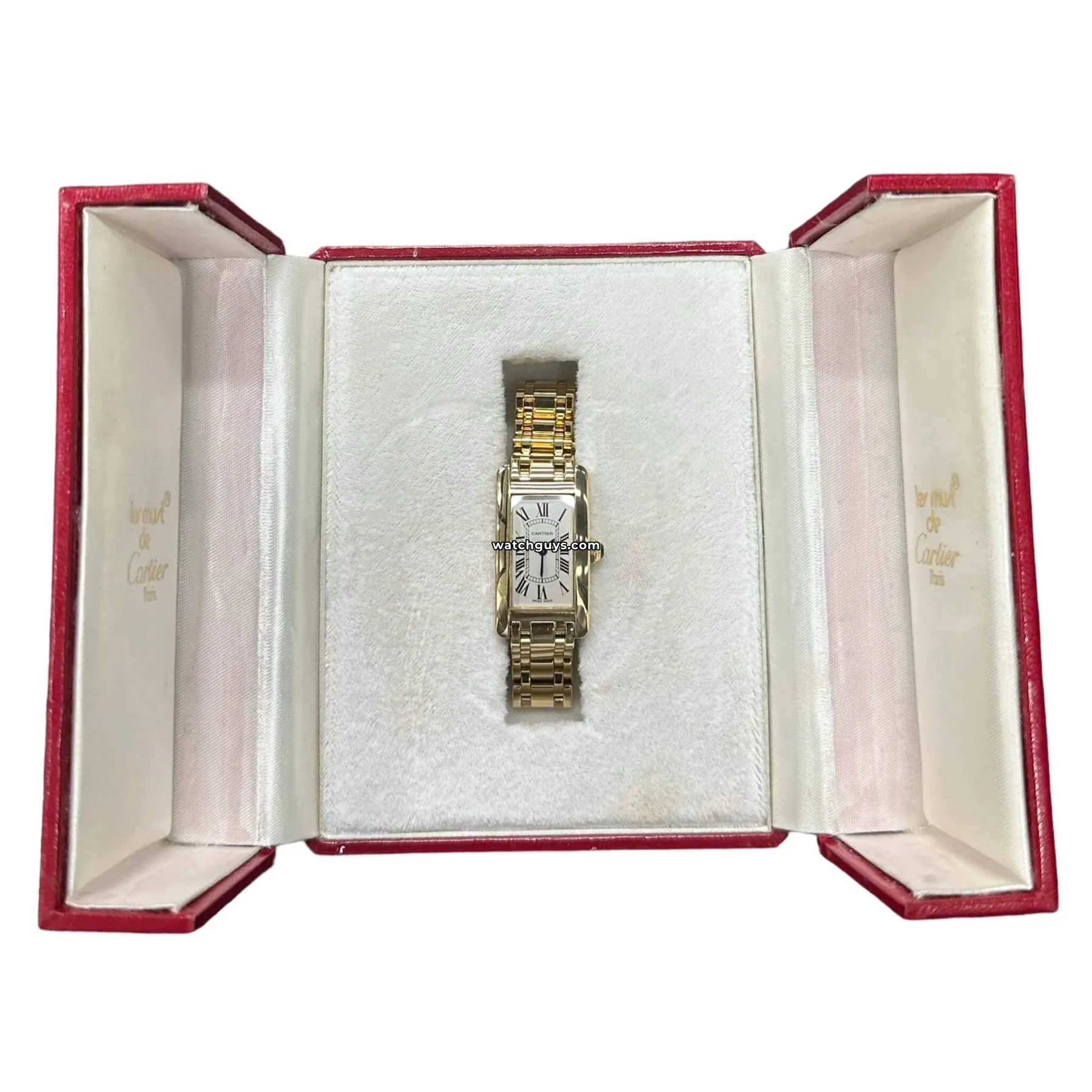 Cartier Tank Americaine W26015K2 Yellow Gold