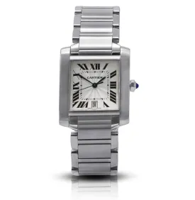 Cartier Tank Francaise Large Model Automatic Watch - Steel