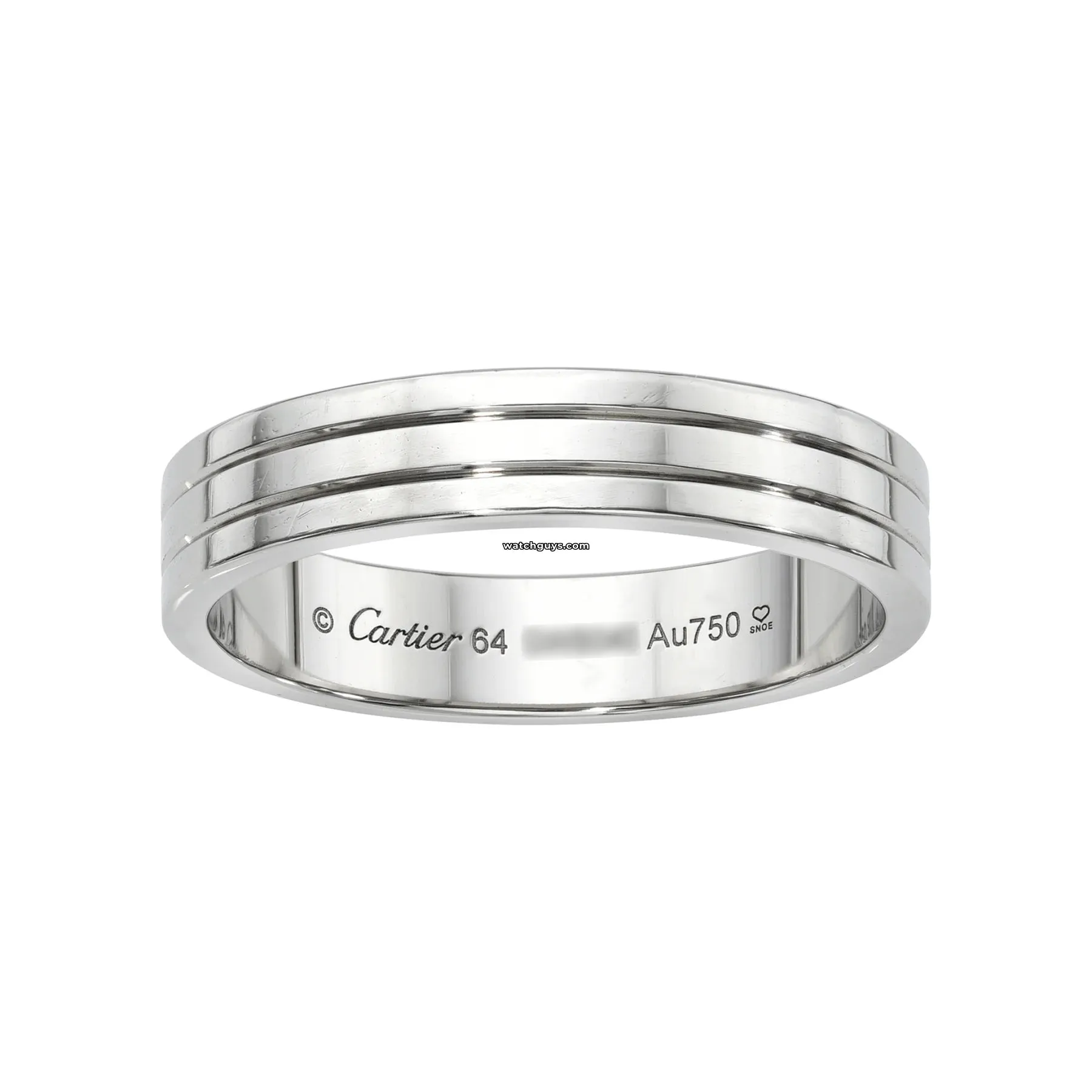 Cartier Verdome Louis Wedding Band 18K White Gold