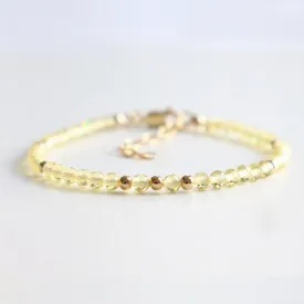 Citrine Dainty Bracelet