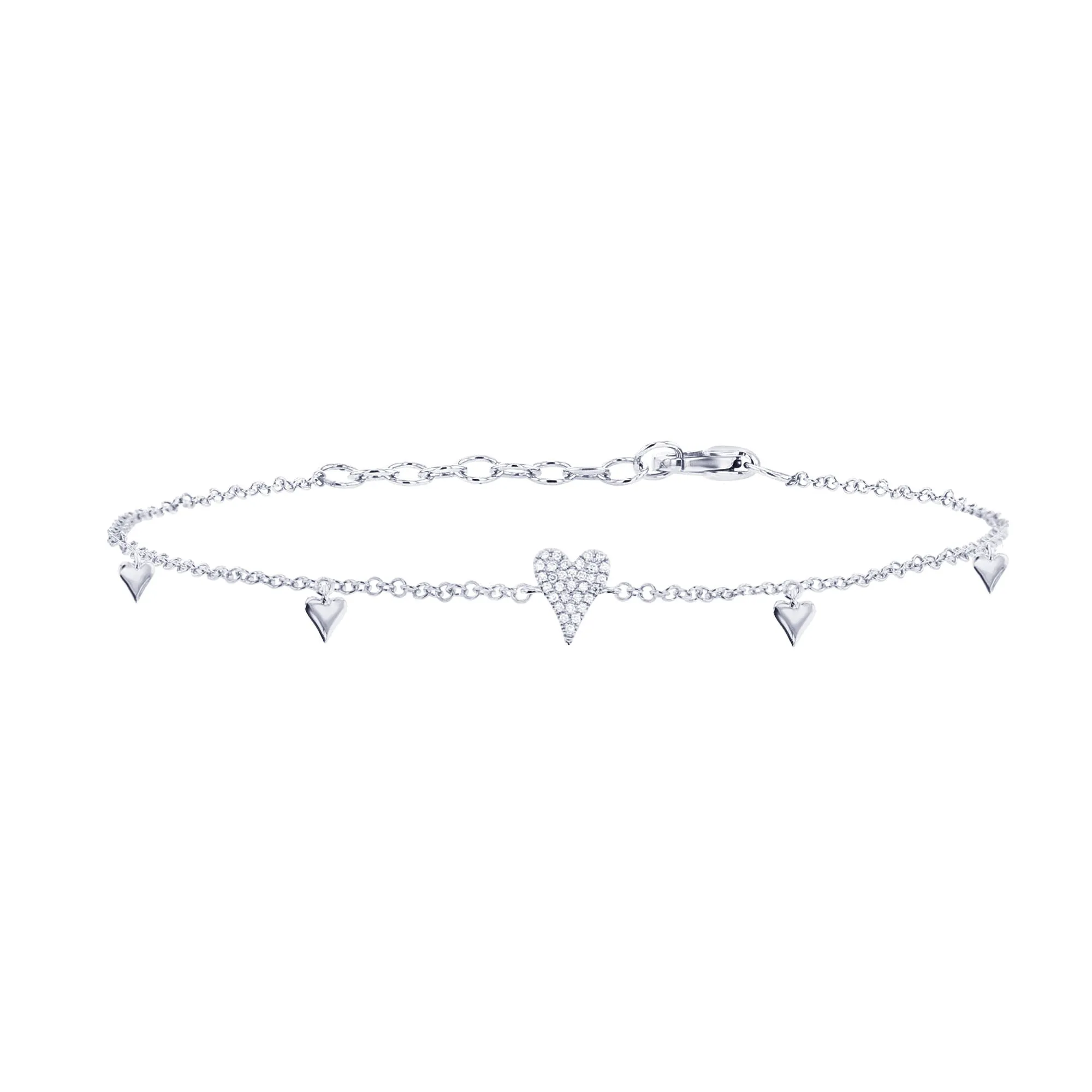 Della Heart Diamond Dangle Bracelet