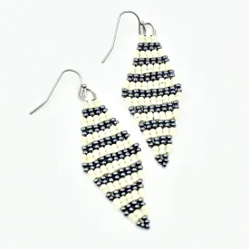 Genny Earrings - Woven Seed Beads