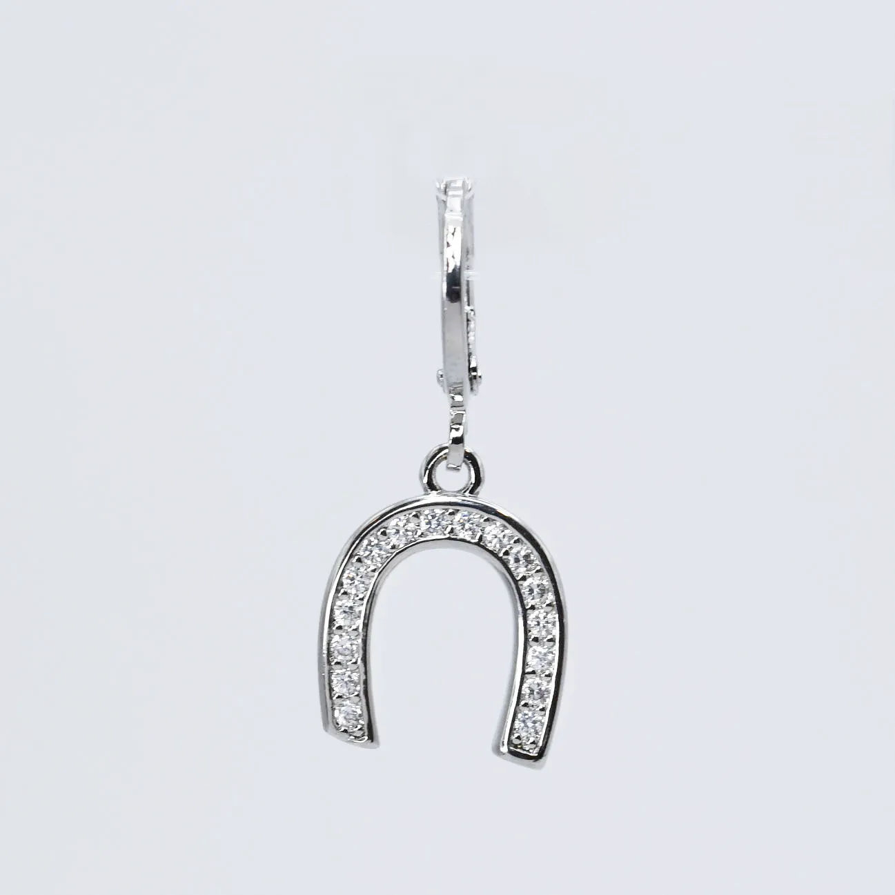 Glam Horseshoe Silver Charm CH-251