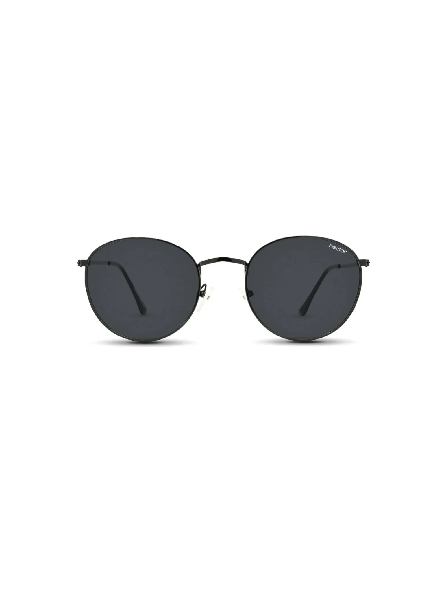 Greenwich Sunglasses - Black Metal Frame - Black Lens