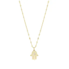 Hamsa Diamond Necklace