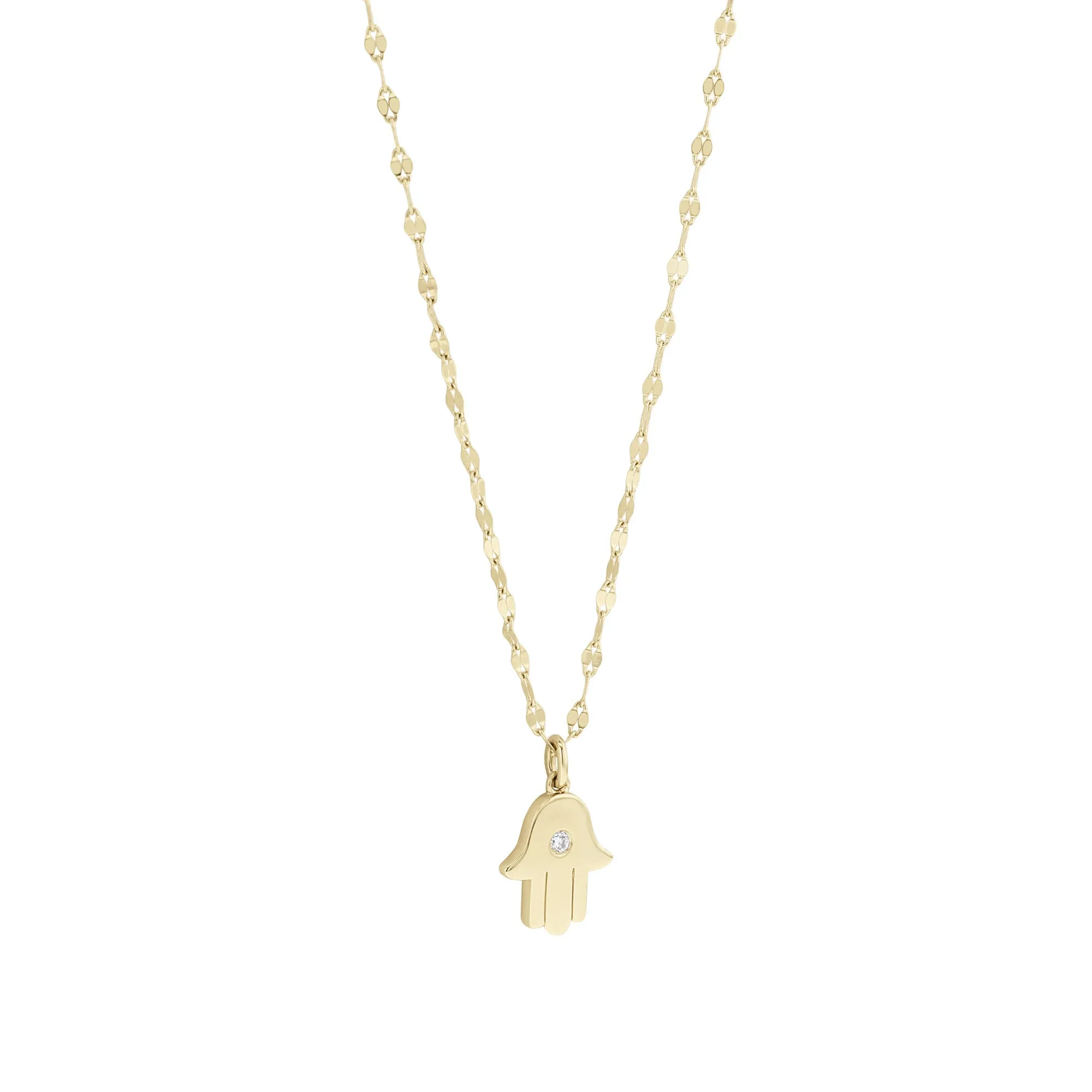 Hamsa Diamond Necklace