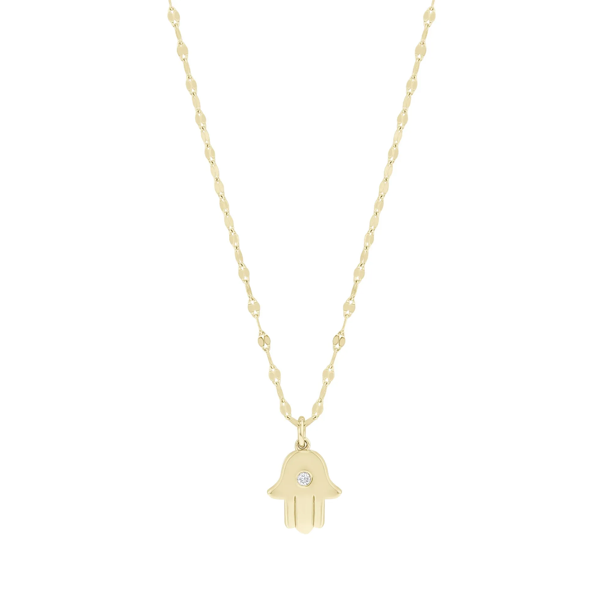 Hamsa Diamond Necklace