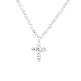 Holy Diamond Cross Necklace 1/10ct