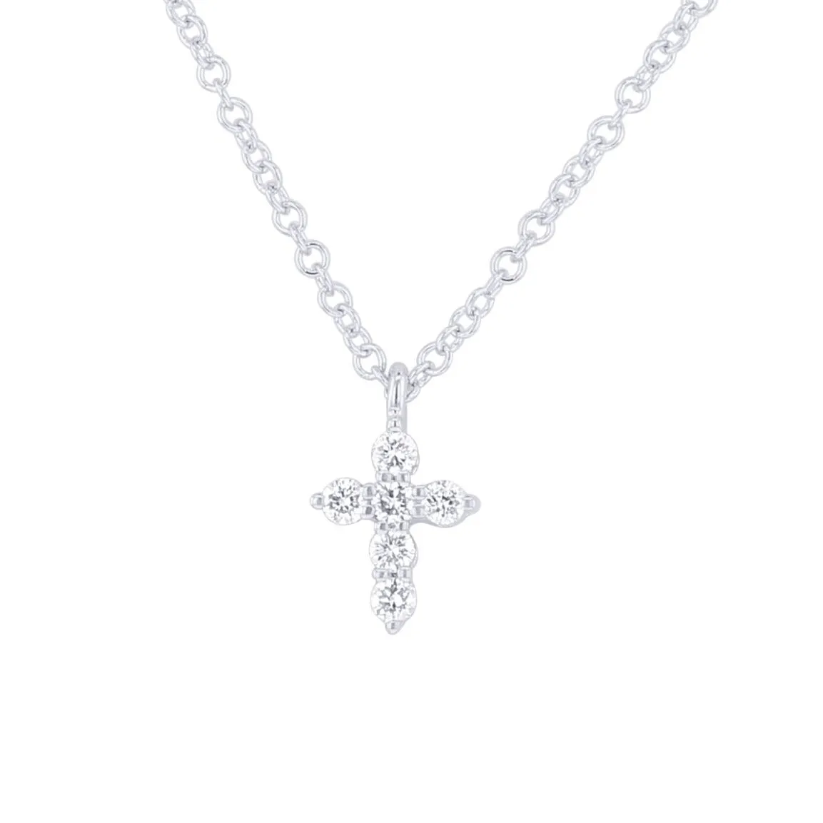 Holy Diamond Cross Necklace 1/10ct