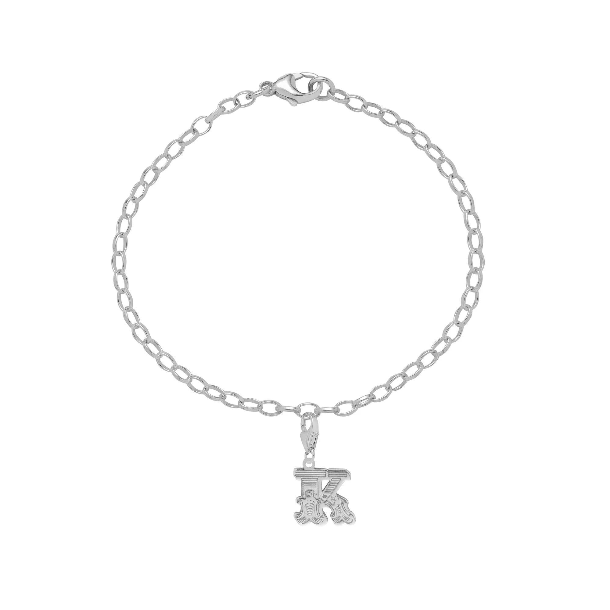 Letter K Starter Charm Bracelet