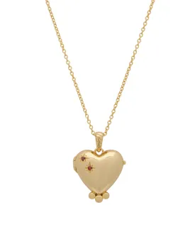 Love Heart Engravable Locket Necklace