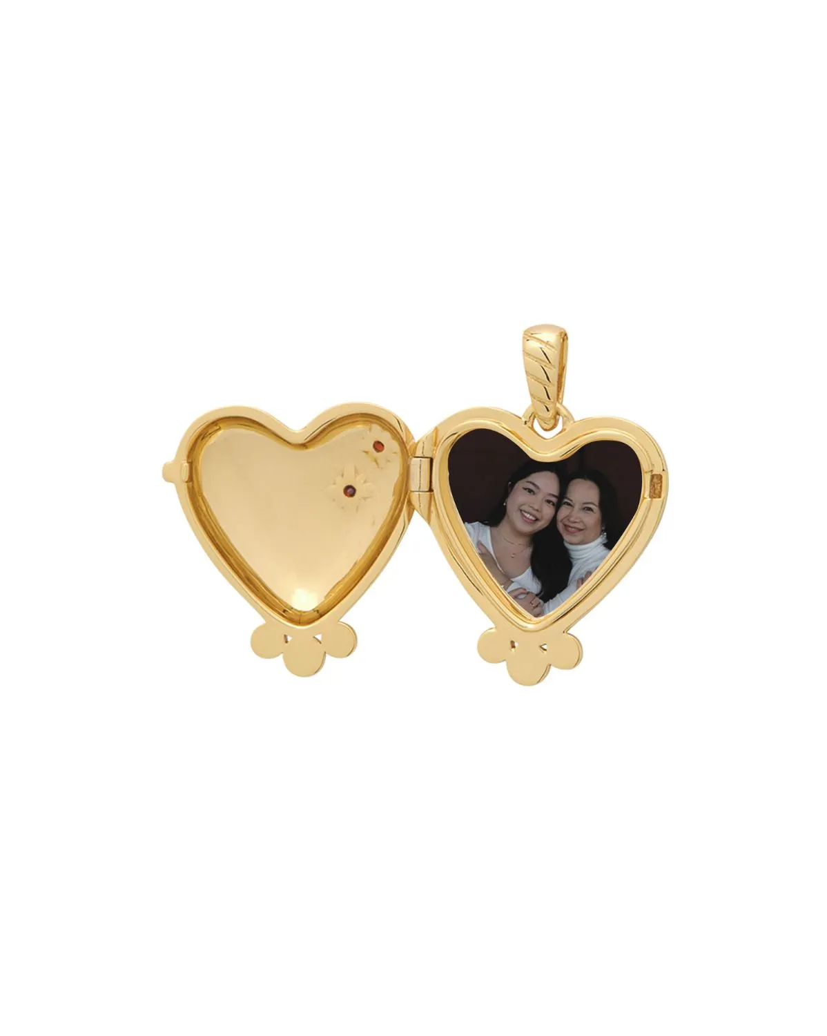 Love Heart Engravable Locket Necklace