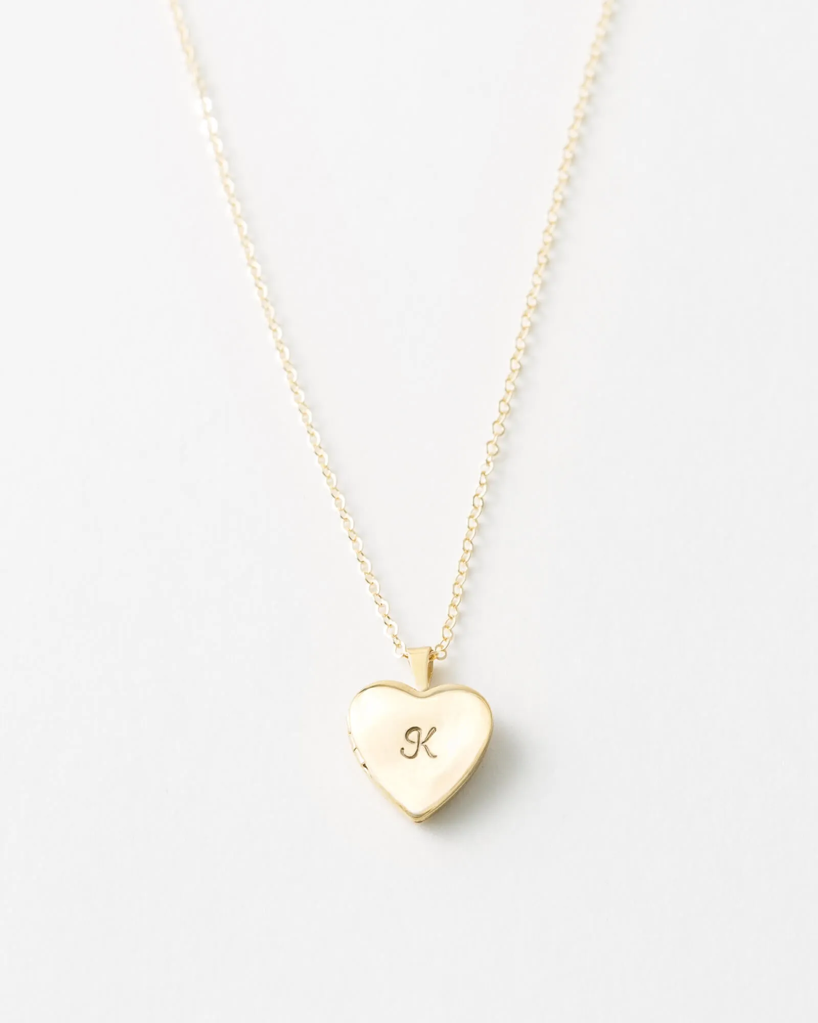 Micro Heart Locket Necklace