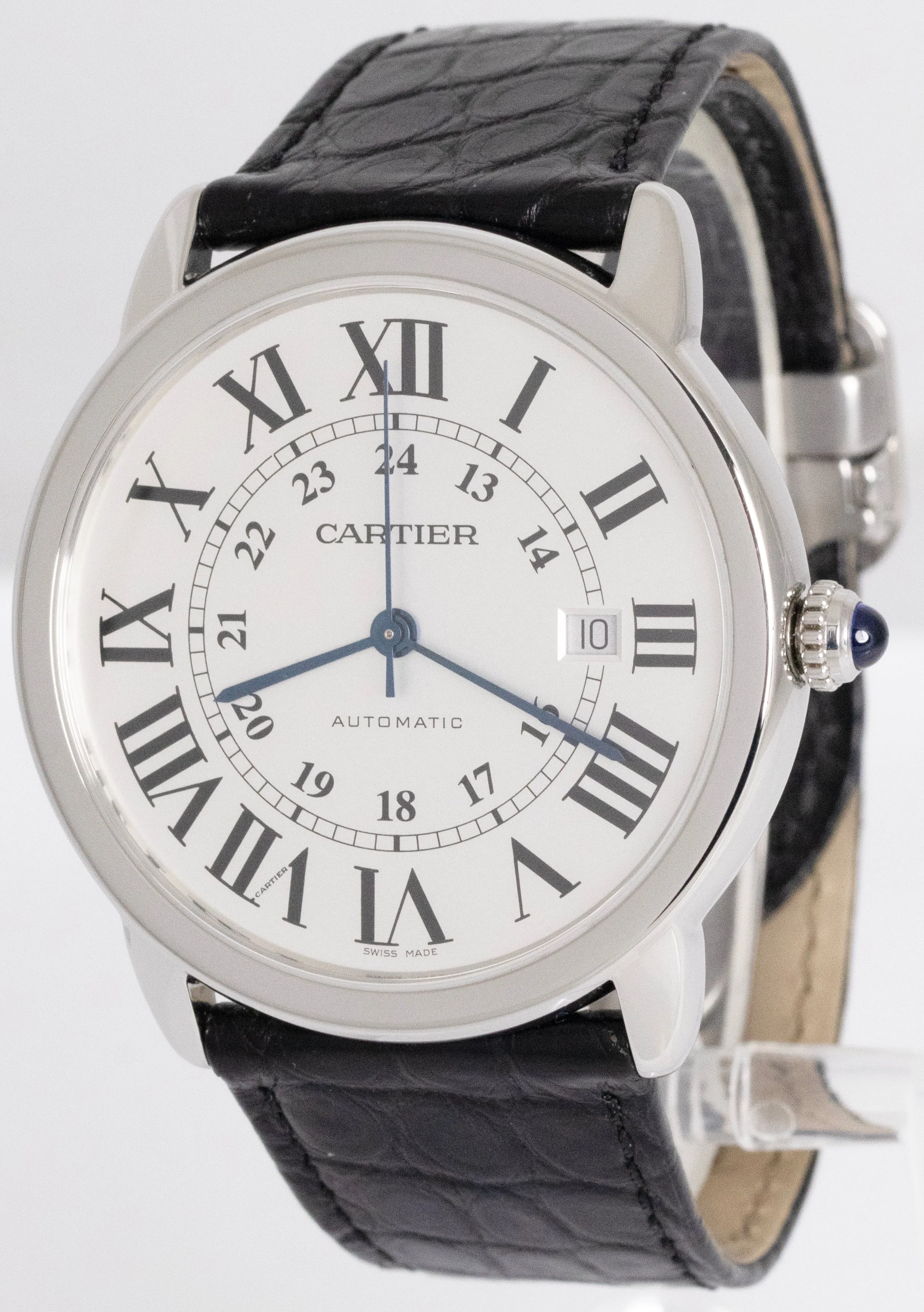 MINT Cartier Ronde Solo XL PAPERS 42mm Stainless Steel Watch 3802 / W6701010 B P