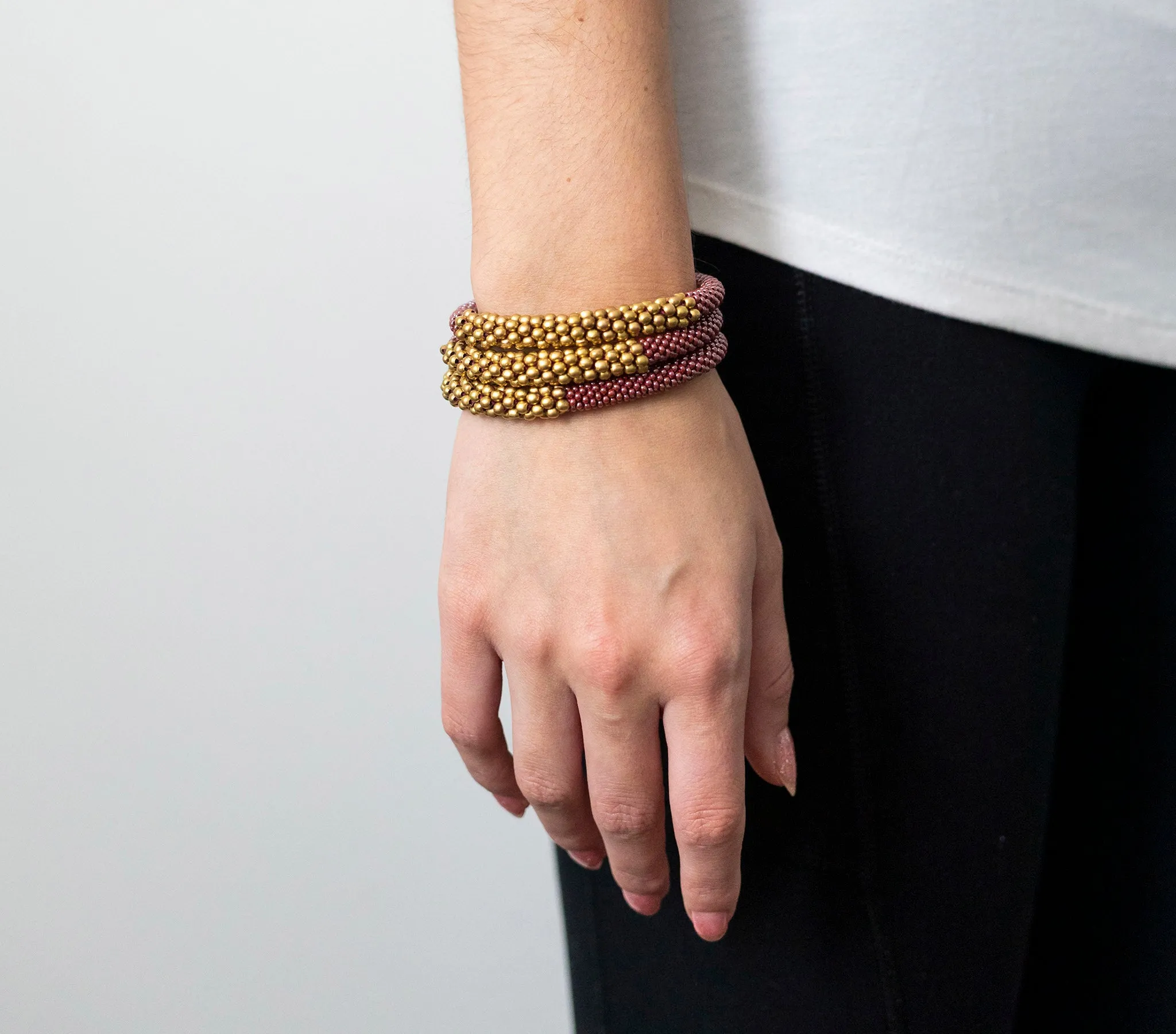 ***NEW***<br> Statement Roll-On® Bracelets <br>  Golden Division Mulberry