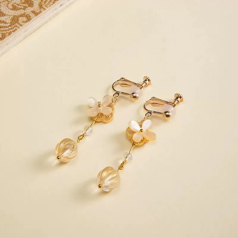 Osmanthus Sweet Wine 桂花甜酒 Necklace Bracelet Jewelry Set