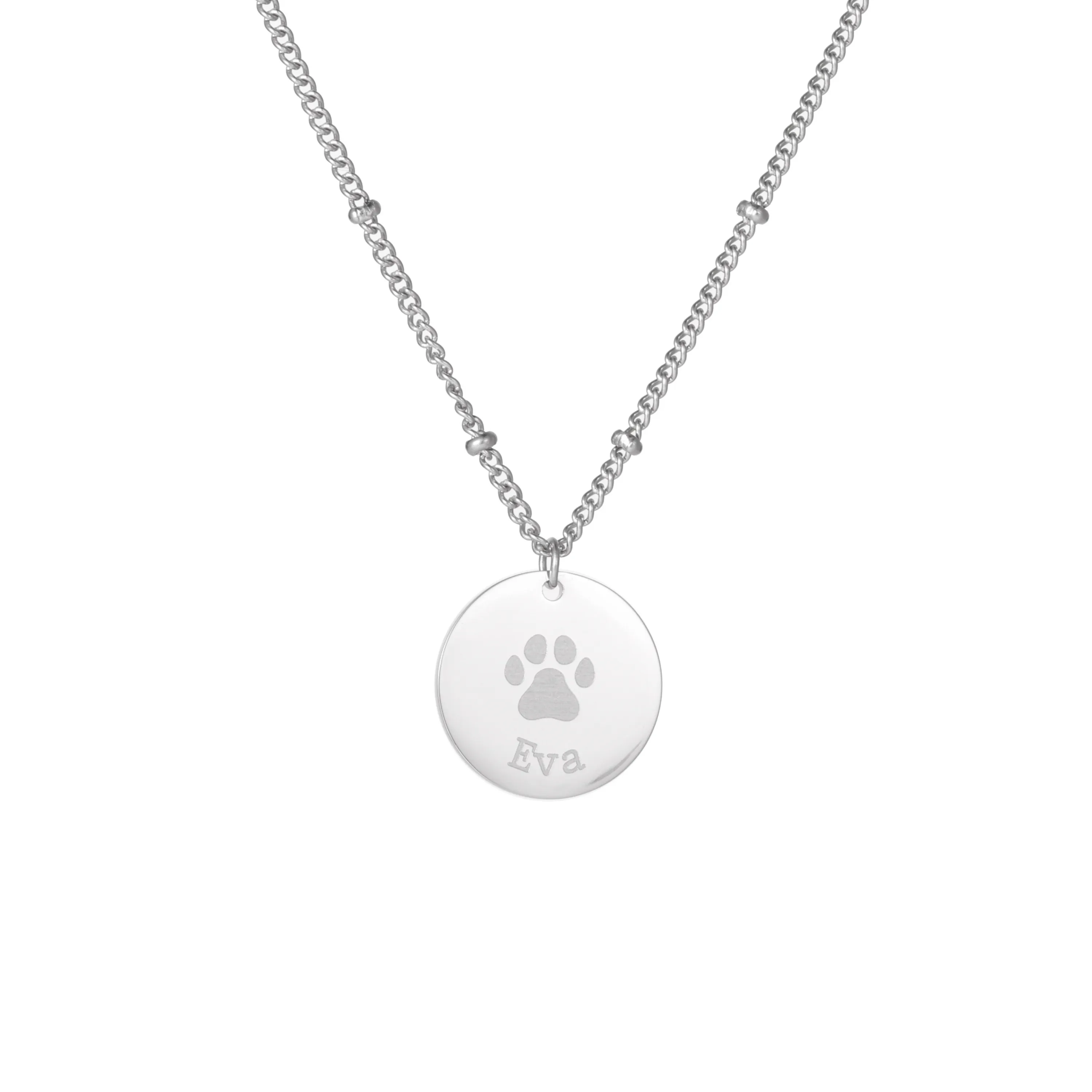 Personalized Paw Print Necklace