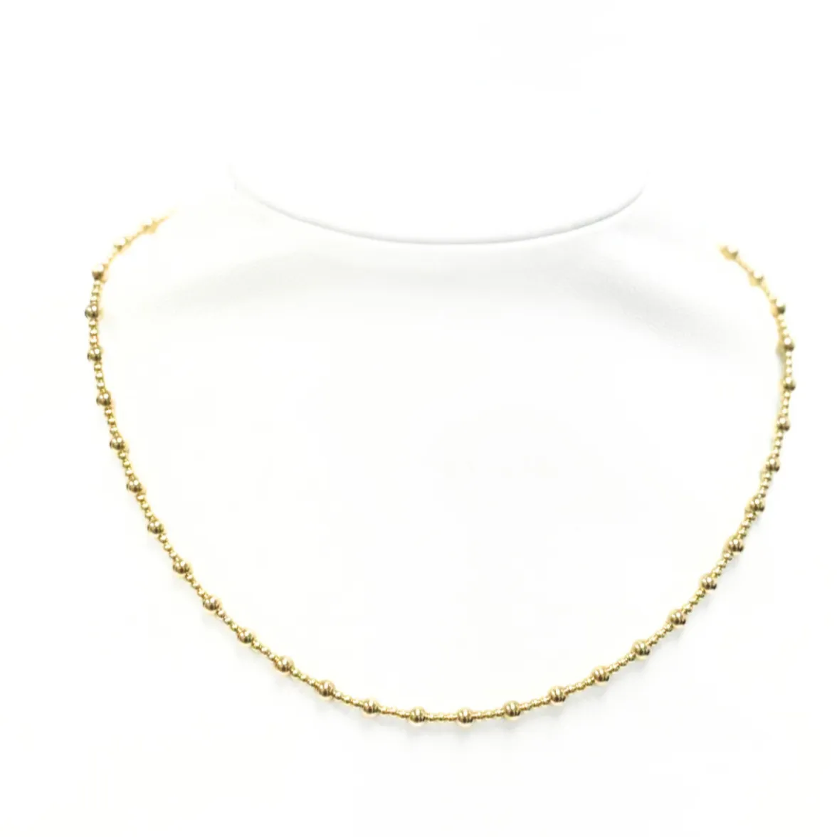 "ANGELINA" 14K Gold Filled Ball Beaded Choker/Necklace