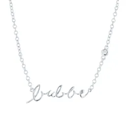 Silver Bubbe Diamond Necklace