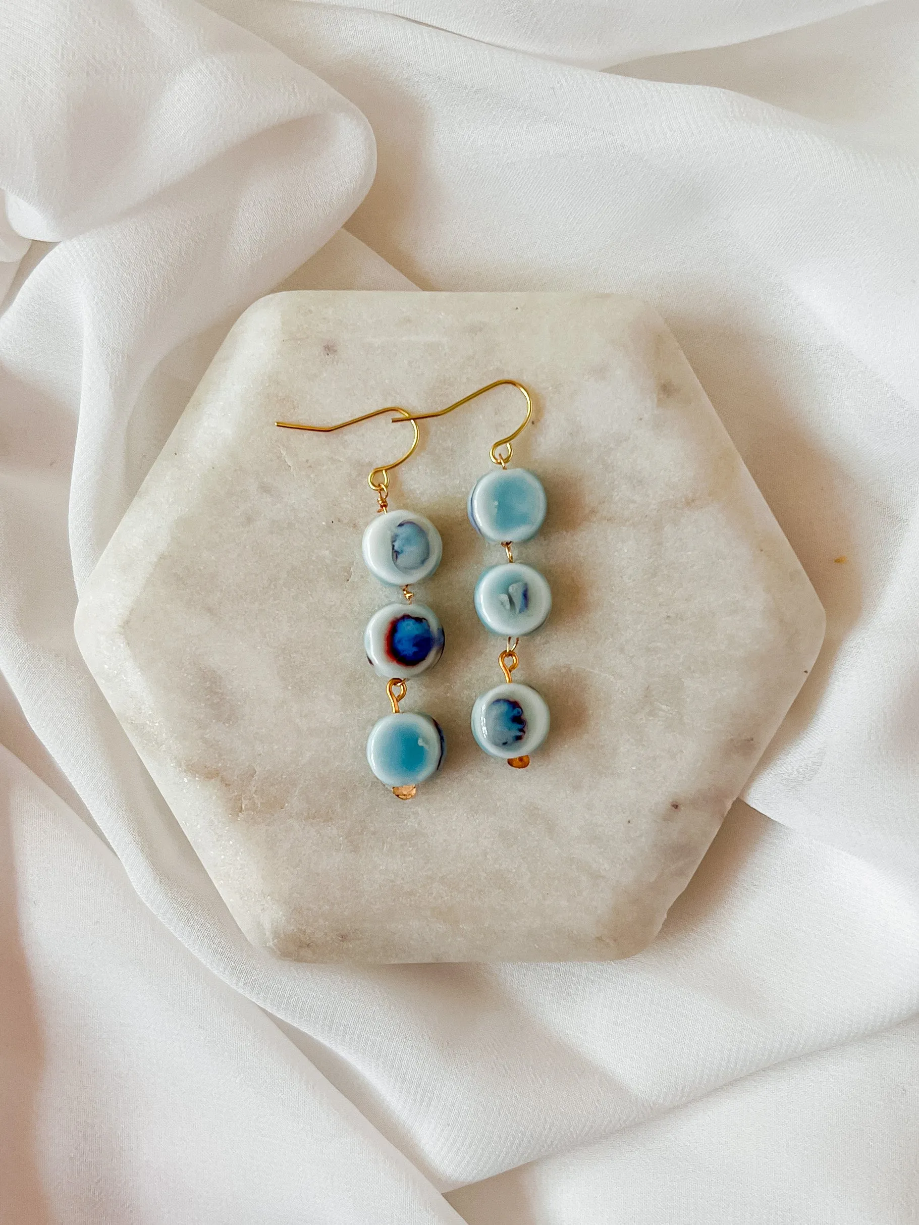 Simon | Ceramic Bead Earrings