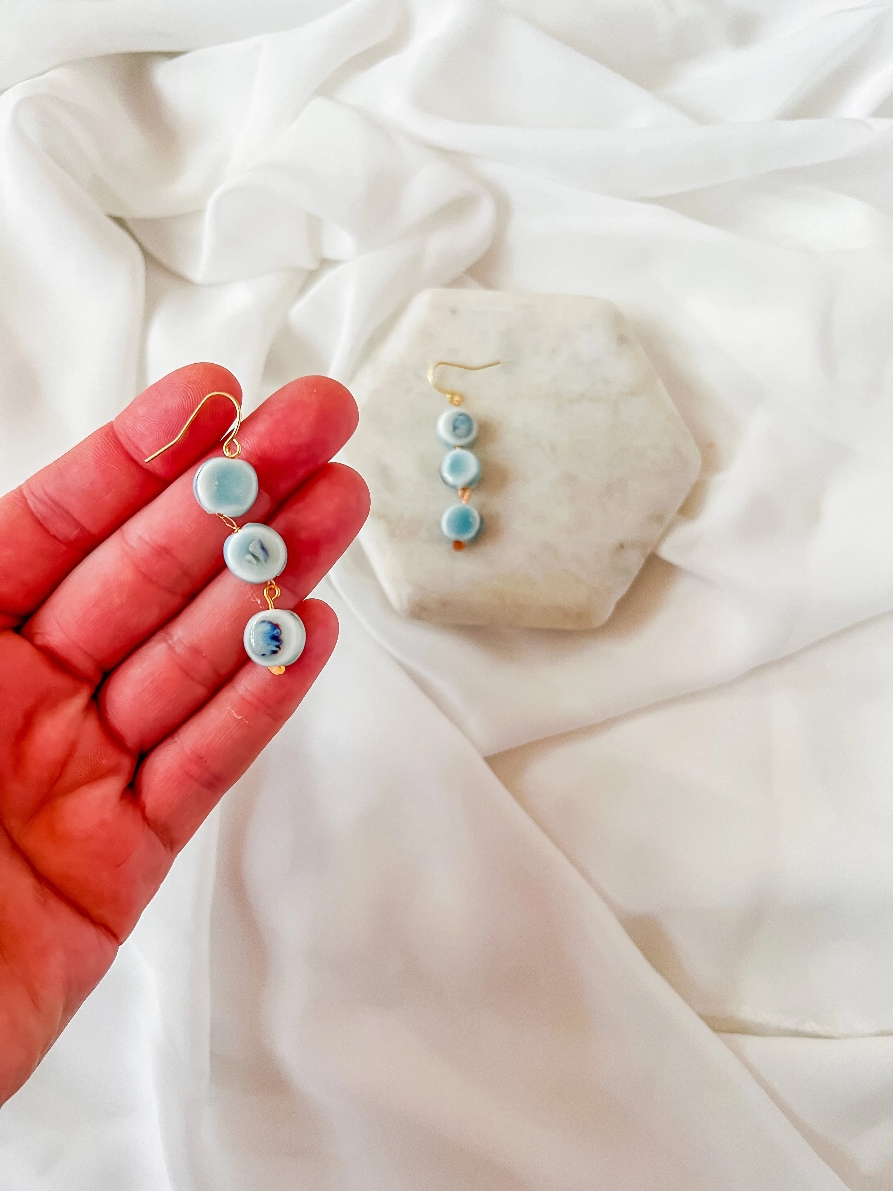 Simon | Ceramic Bead Earrings