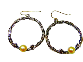 Sterling Silver Pearls Earrings for Women Hook Earrings Israel Jewelry