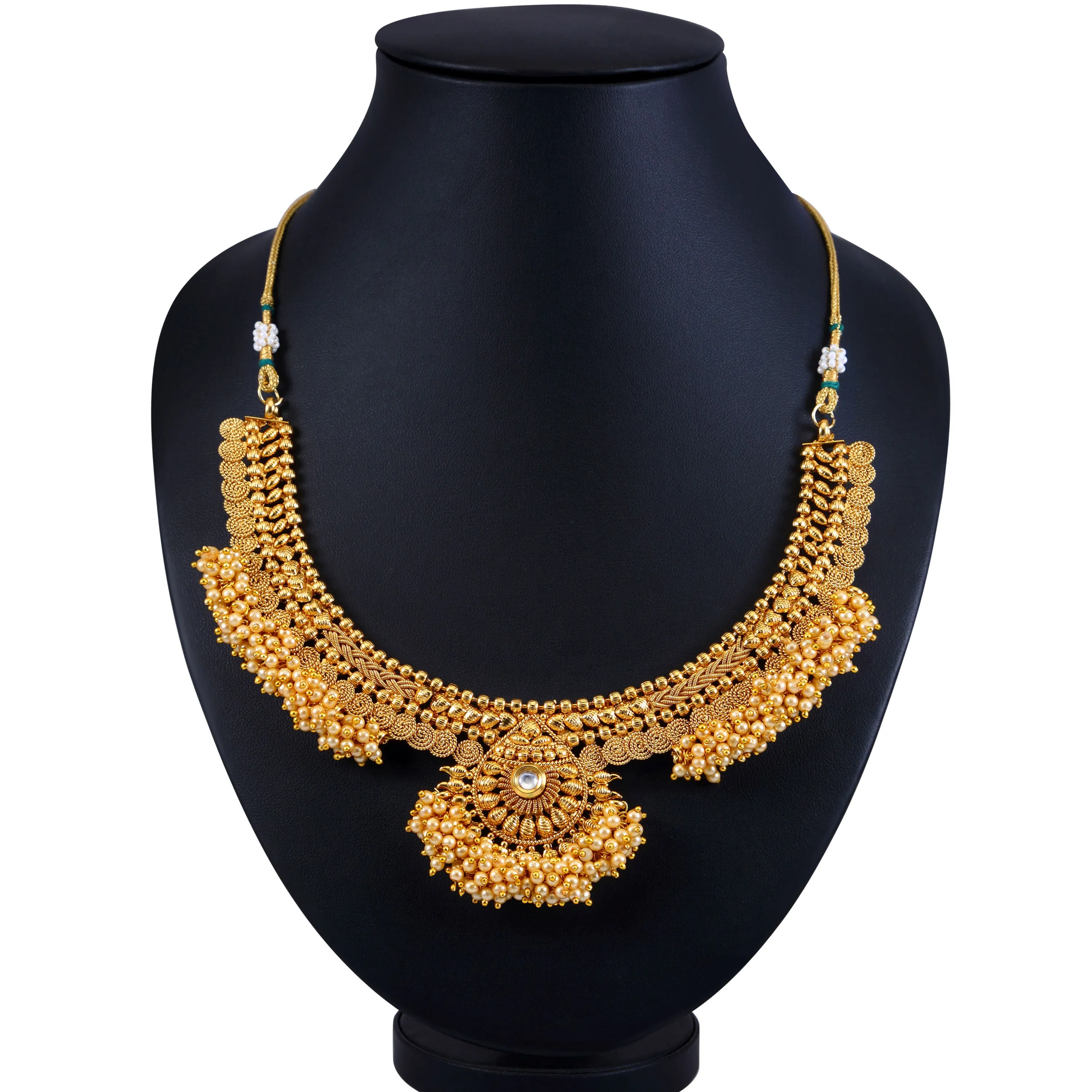 Sukkhi Astonish Jalebi Design Gold Plated Choker Necklace set For Women