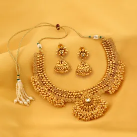 Sukkhi Astonish Jalebi Design Gold Plated Choker Necklace set For Women