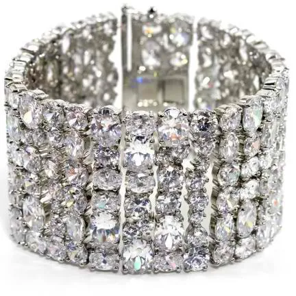 Tatiana Cubic Zirconia Statement Bracelet