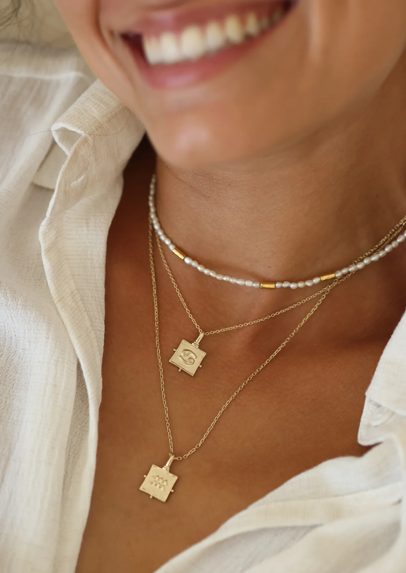 Virgo Zodiac Gold Necklace