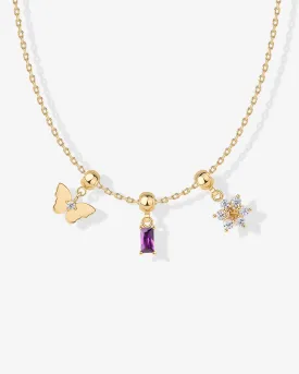 Whimsy Butterfly Charm Necklace