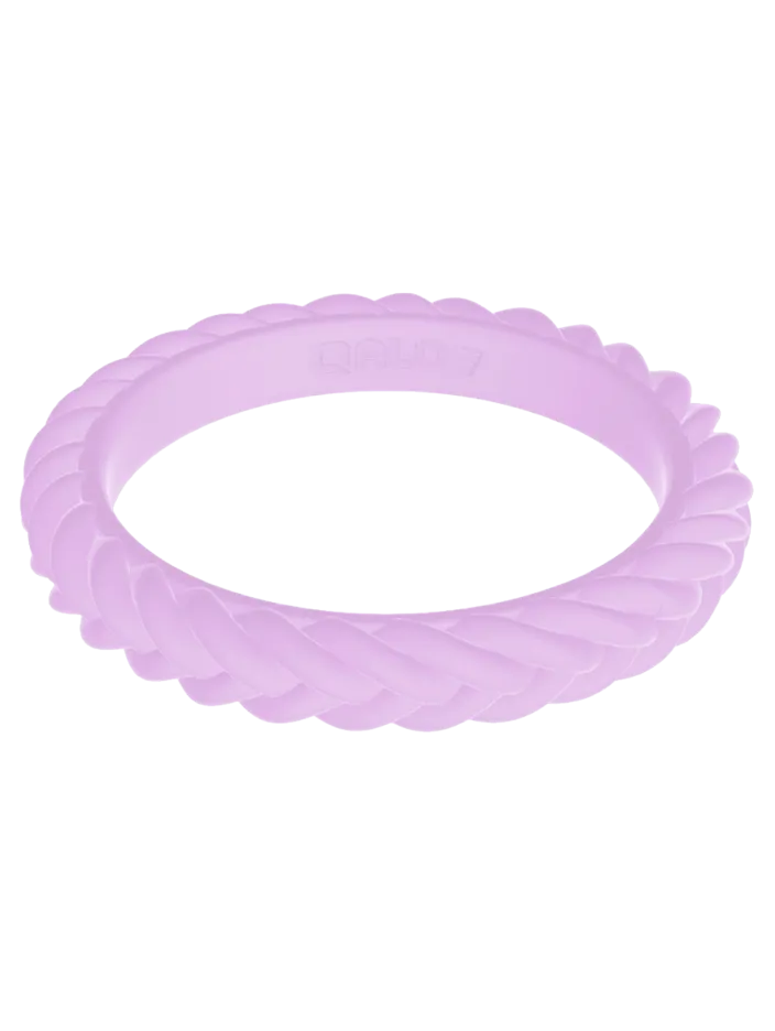 Women's Stackable Braid Silicone Ring