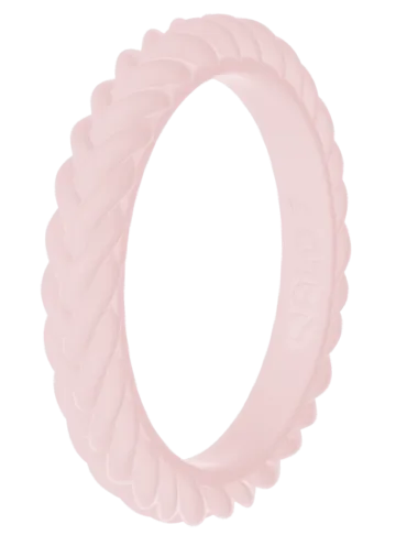 Women's Stackable Braid Silicone Ring