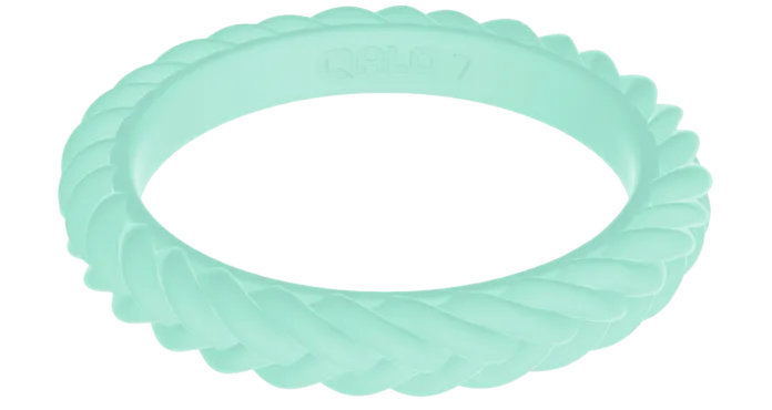 Women's Stackable Braid Silicone Ring